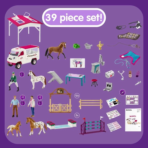 Schleich Horse Club 72140 Fitness Check Before The Big Tournament Farm Life Vet - Picture 9 of 10